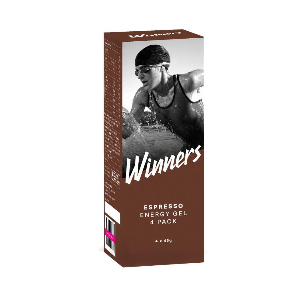 Winners Energy Gel Espresso 4 Pack - 180g
