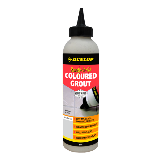 Dunlop Ready-to-Go Coloured Grout - 800g - Misty Grey