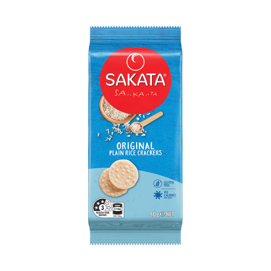 Sakata Rice Crackers Plain - 90g