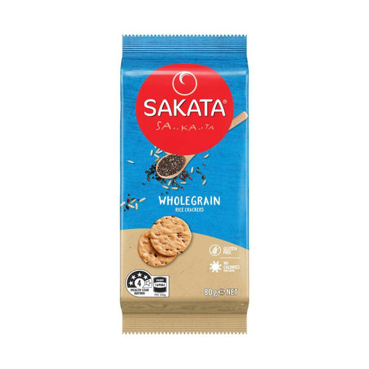 Sakata Rice Crackers Wholegrain - 80g