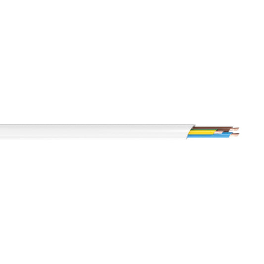 Deta 3 Core Cable - 1mm - White - 20m