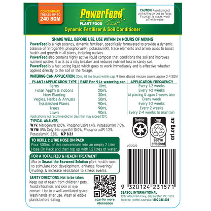 PowerFeed Fertiliser Concentrate - 1.2L