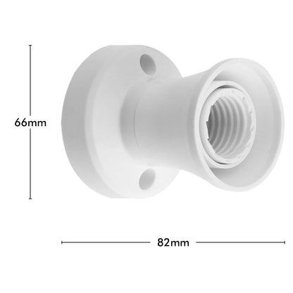 Deta E27 Batten Holder - 82 x 66 x 66mm