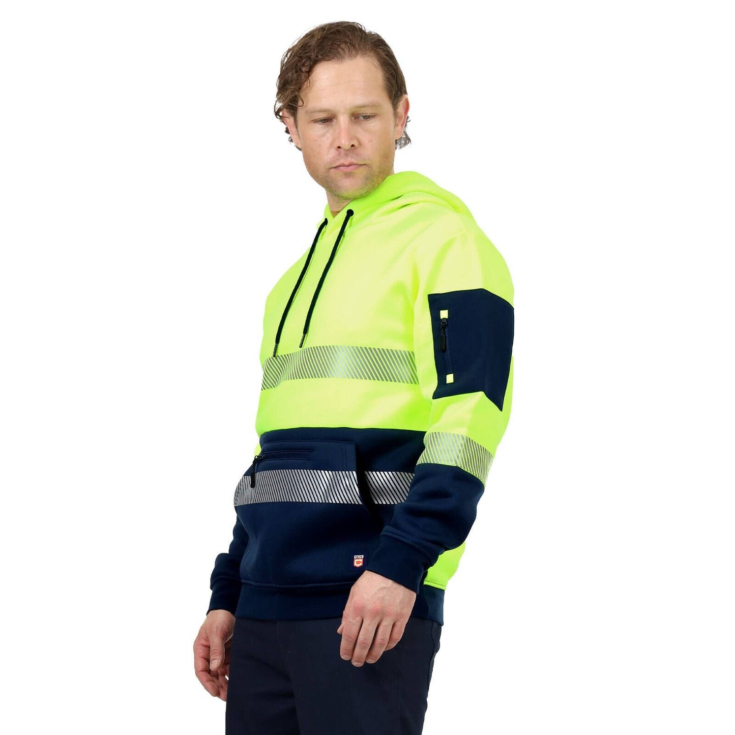 Citeco Yellow Hi Vis Taped Hoodie - Small