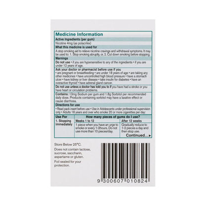 Nicorette Quit Smoking Extra Strength Nicotine Gum assic - 75 pack