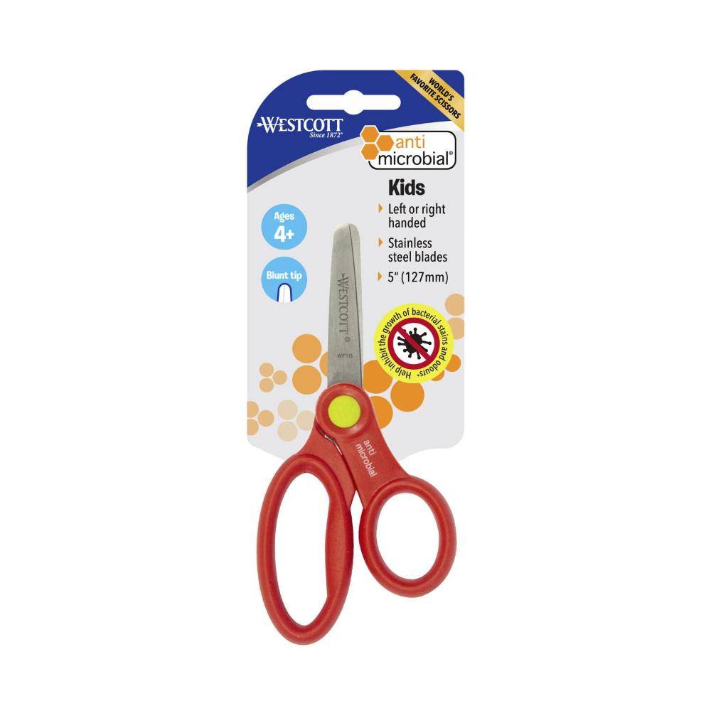 Westcott Kids Antimicrobial 5in (127mm) Scissors - 1 Each