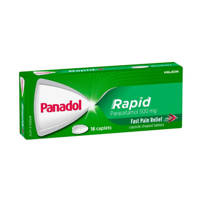 Panadol Rapid Paracetamol Pain Relief Caplets - 16 Pack
