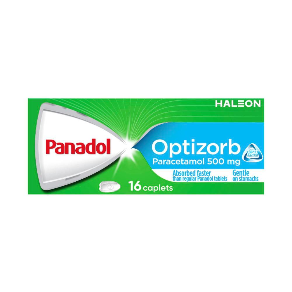 Panadol Optizorb Paracetamol Pain Relief Caplets - 16 Pack