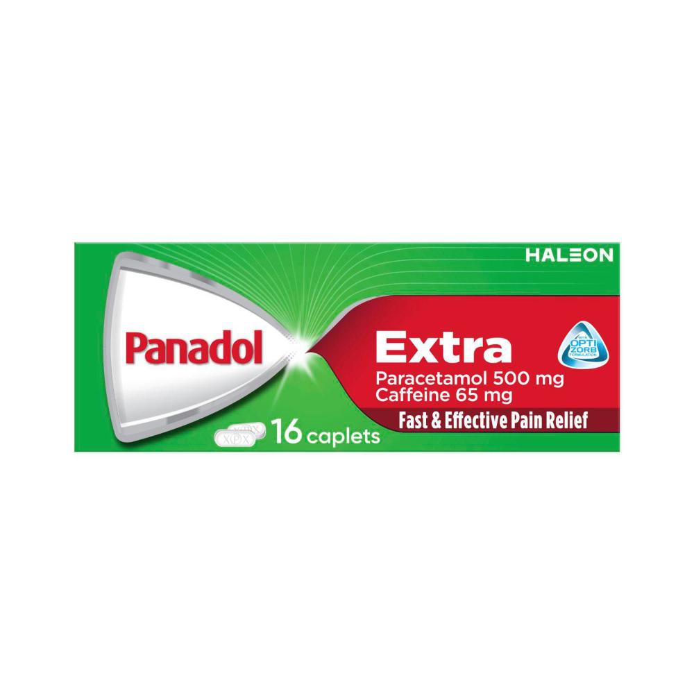 Panadol Extra Paracetamol Pain Relief Caplets - 16 Pack