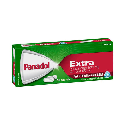 Panadol Extra Paracetamol Pain Relief Caplets - 16 Pack