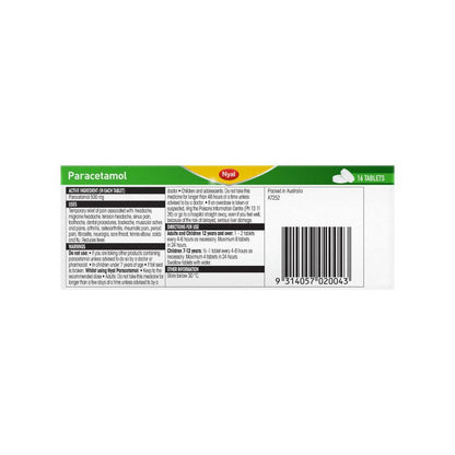 Nyal Paracetamol Tablets - 16 Pack