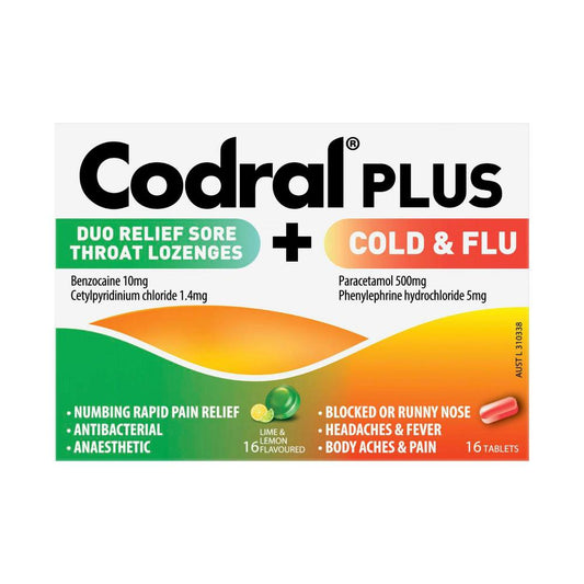 Codral Plus Cold & Flu + Lozenge Combo Kit - 32 Pack