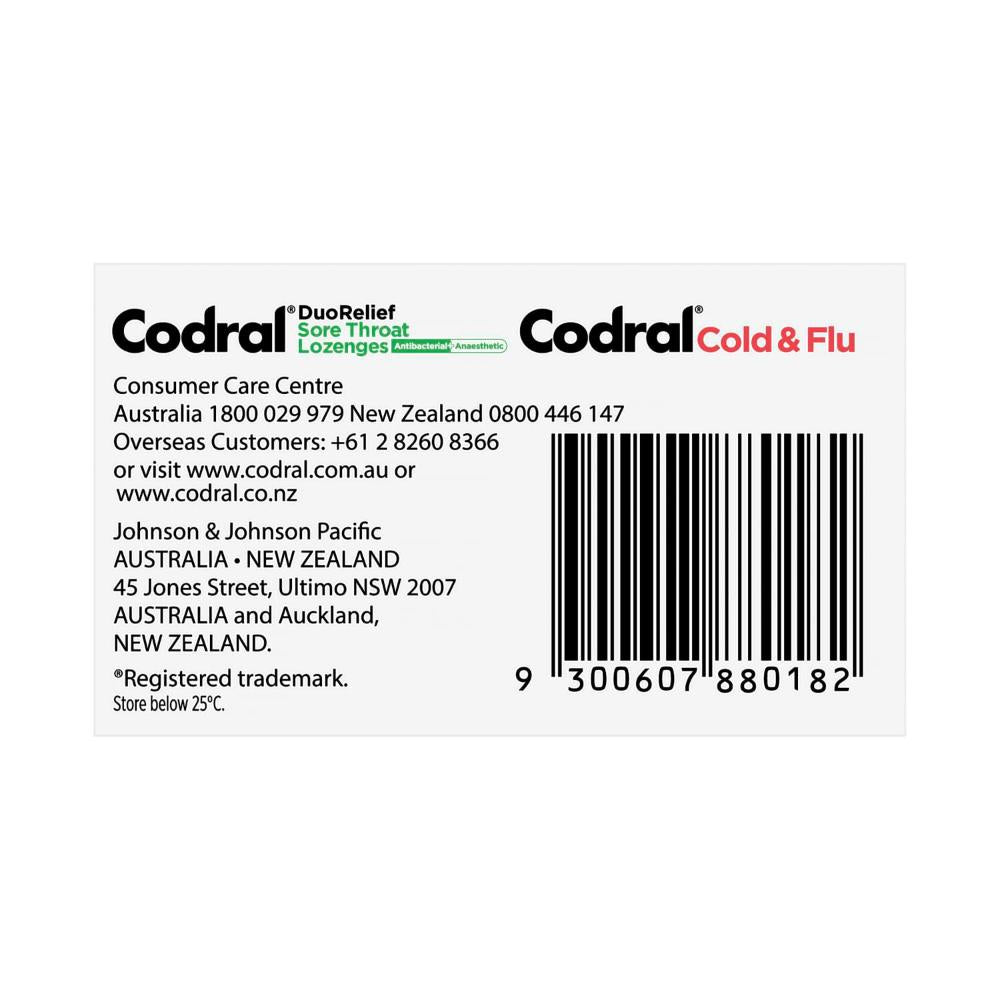 Codral Plus Cold & Flu + Lozenge Combo Kit - 32 Pack