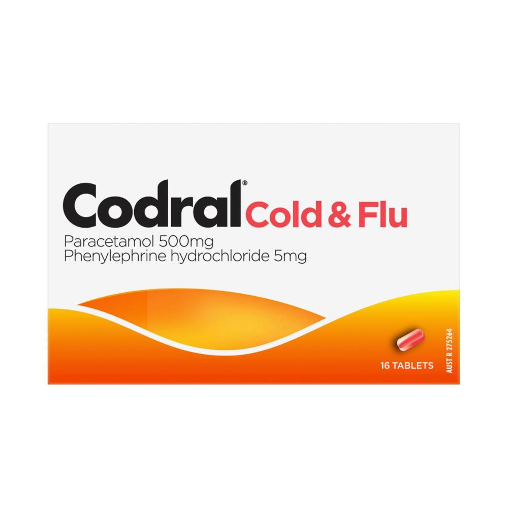 Codral Cold & Flu Decongestant Tablets - 16 pack