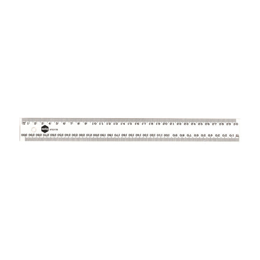 Marbig Clear Platic Ruler 30cm - 1 Each