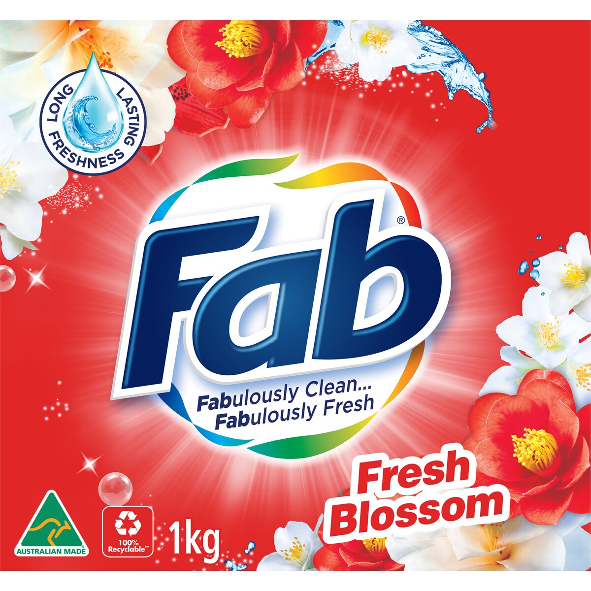 Fab Laundry Washing Powder Fresh Blossoms 1kg