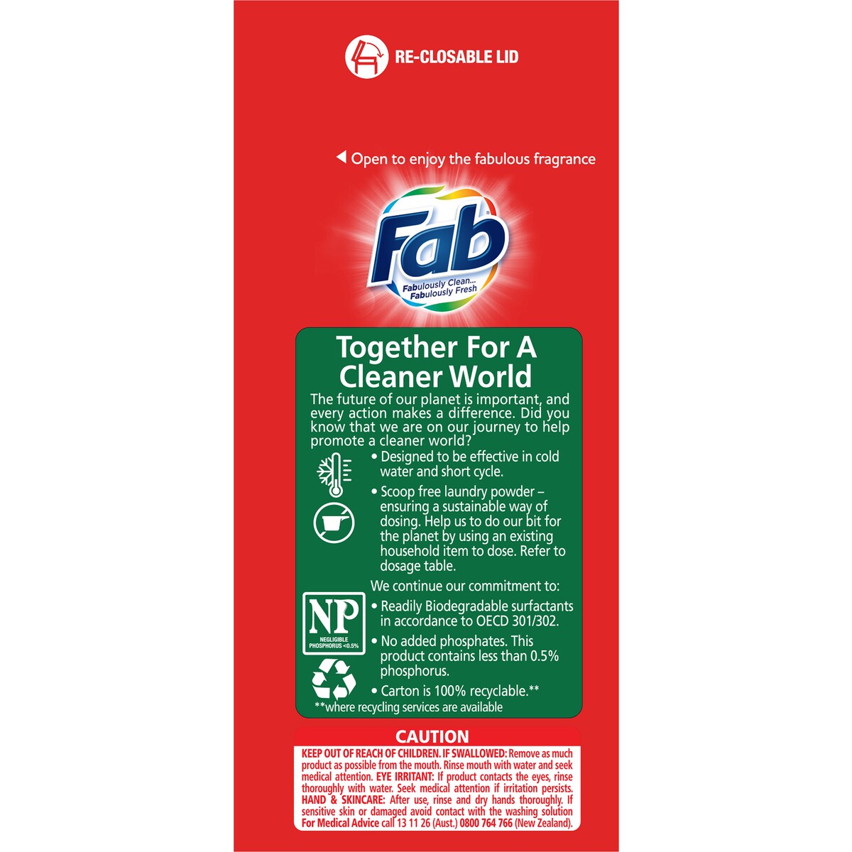 Fab Laundry Washing Powder Fresh Blossoms 1kg