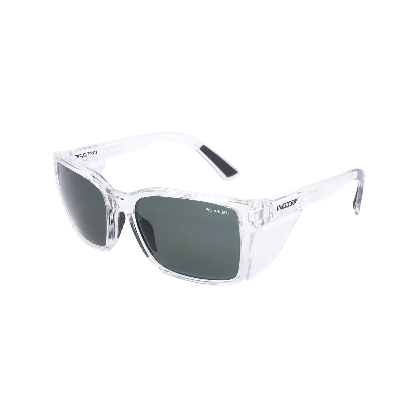 Uv Wrap Smoke Polarised Safety Glasses - 6206PS - 142 x 48 x 140mm