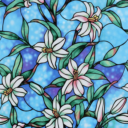 Pillar Stained Glass Static Window Film - 45cm x 2m