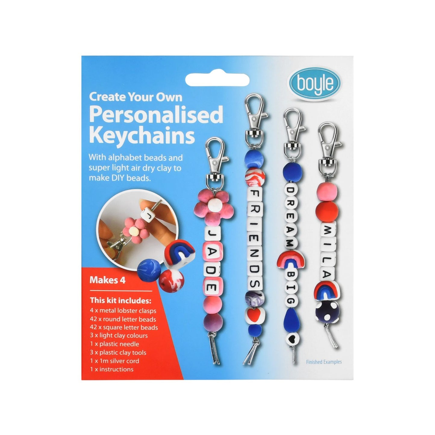 Boyle Create Your Own Personalised Keychains - 140 x 170 x 30mm