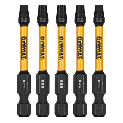 Dewalt Flextorq Screwdriver Bit - 57mm TX25 - 5 Pack