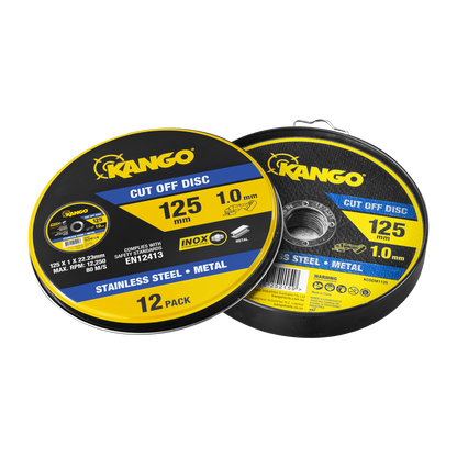Kango Metal Cut Off Discs - 125mm - 12 Pack