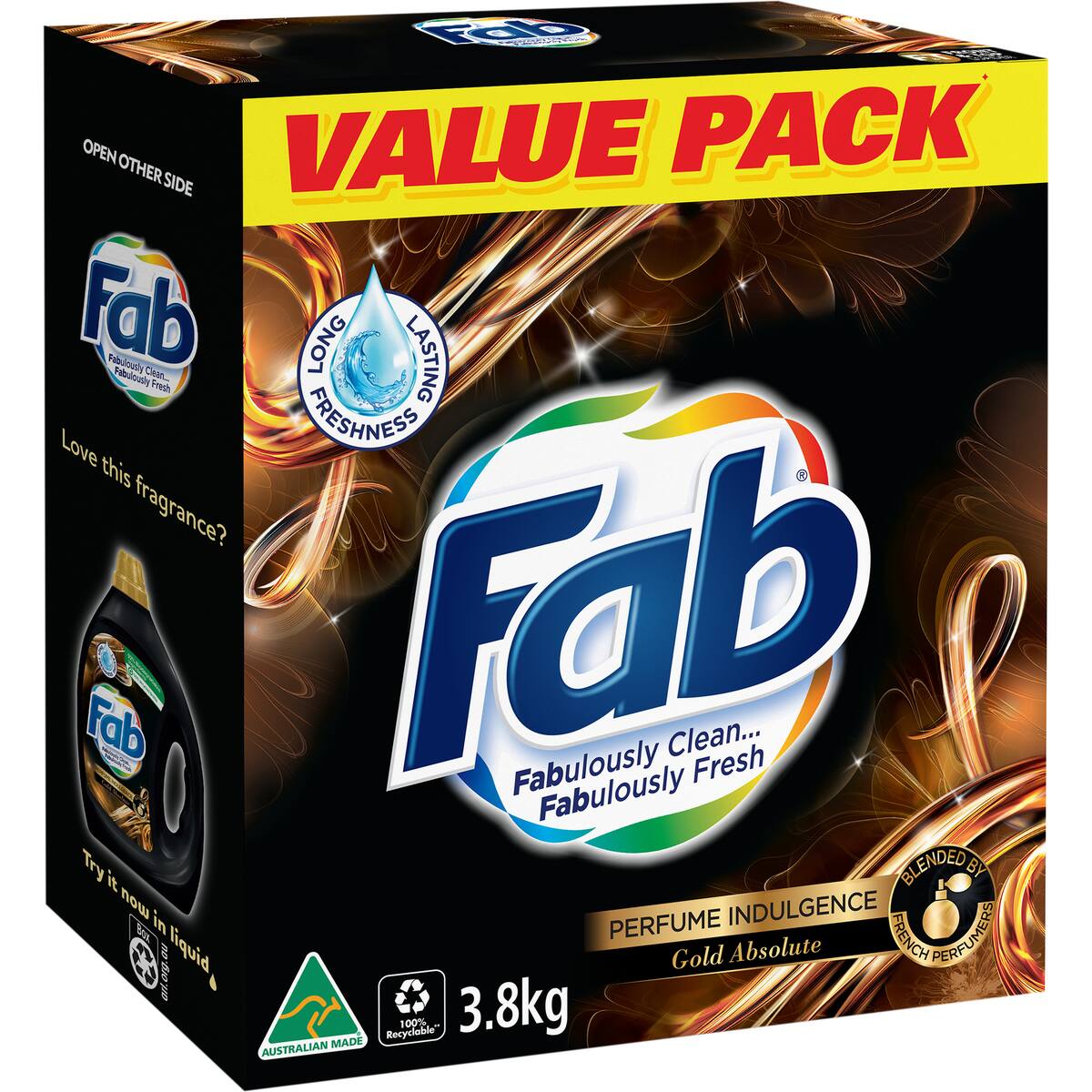 Fab Laundry Washing Powder Gold Absolute 3.8kg