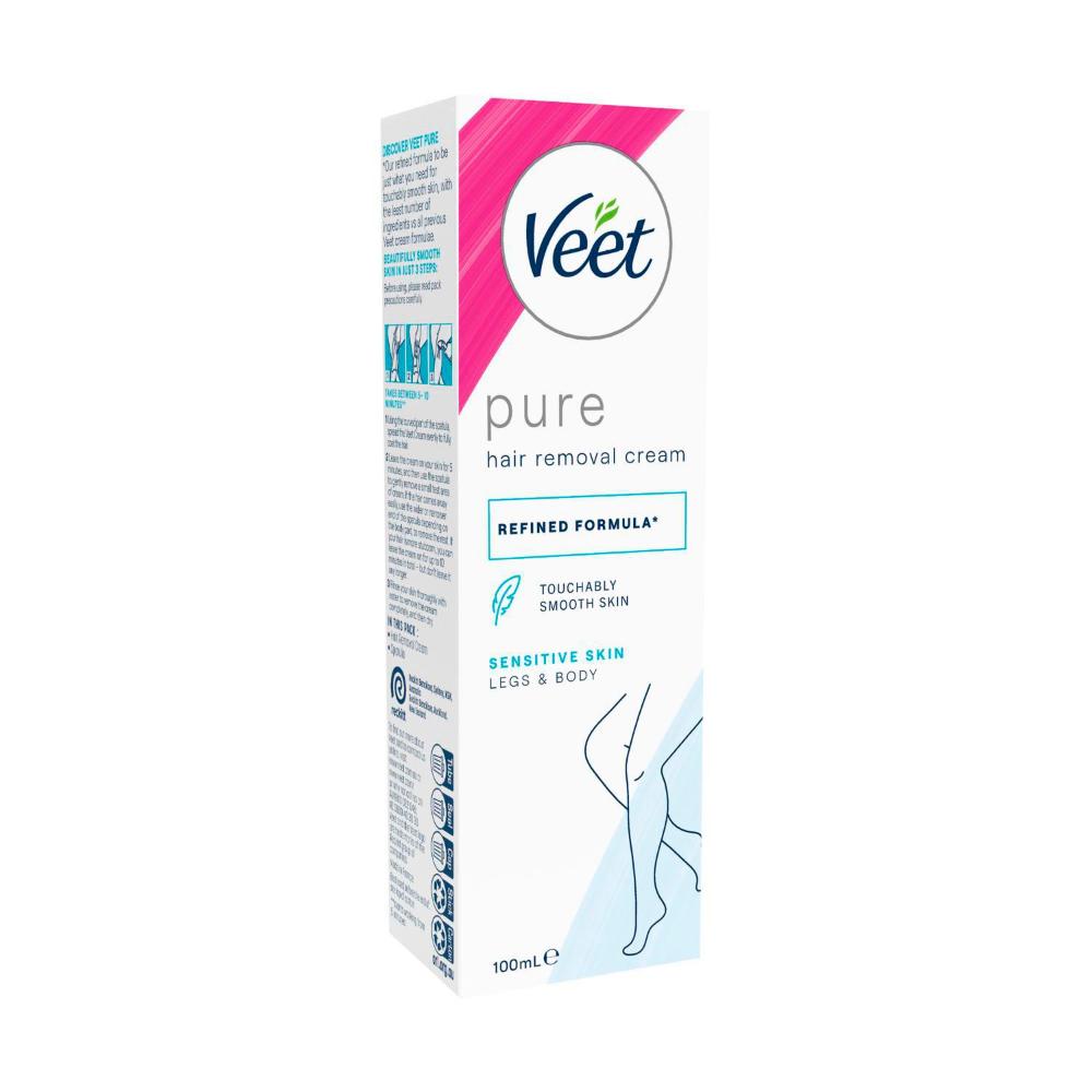 Veet Hair Removal Cream For Sensitive Skin Legs & Body - 100mL