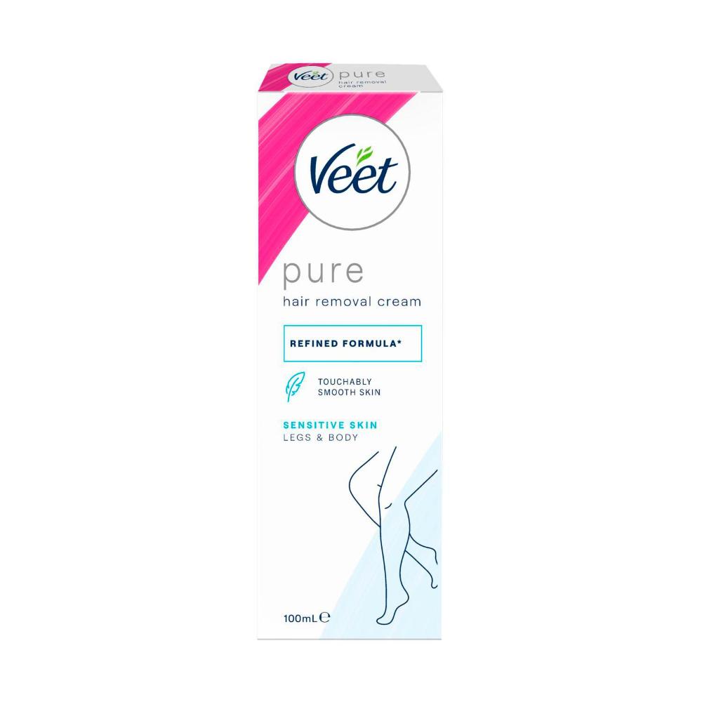 Veet Hair Removal Cream For Sensitive Skin Legs & Body - 100mL