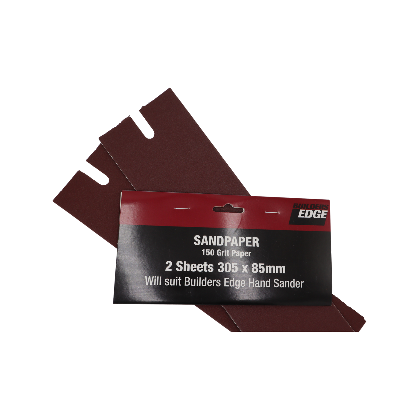 Builders Edge Plaster Tool Sand Paper - 372 x 108mm - 2 Pack