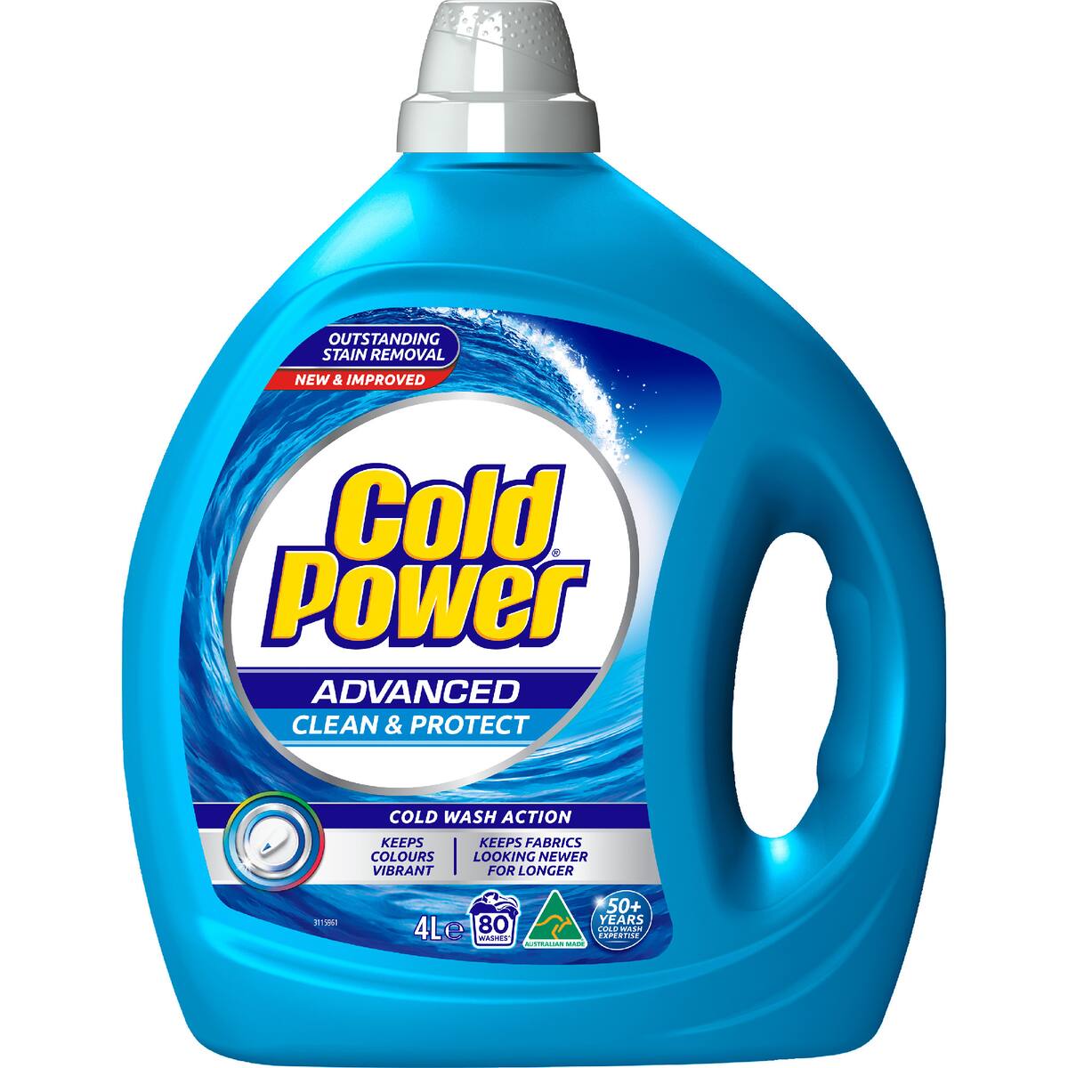 Cold Power Advanced Clean Laundry Liquid Washing Detergent 4l