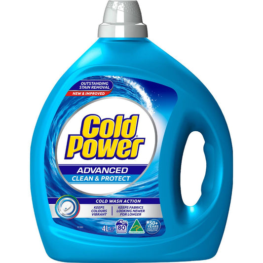 Cold Power Advanced Clean Laundry Liquid Washing Detergent 4l