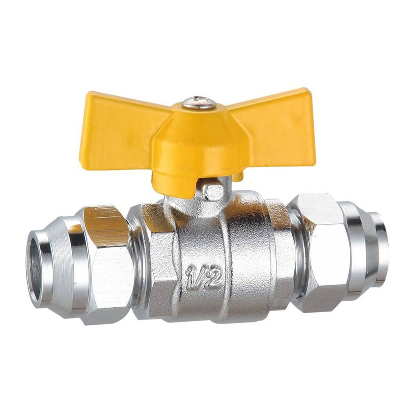 Kinetic Chrome Gas Cock - 15mm