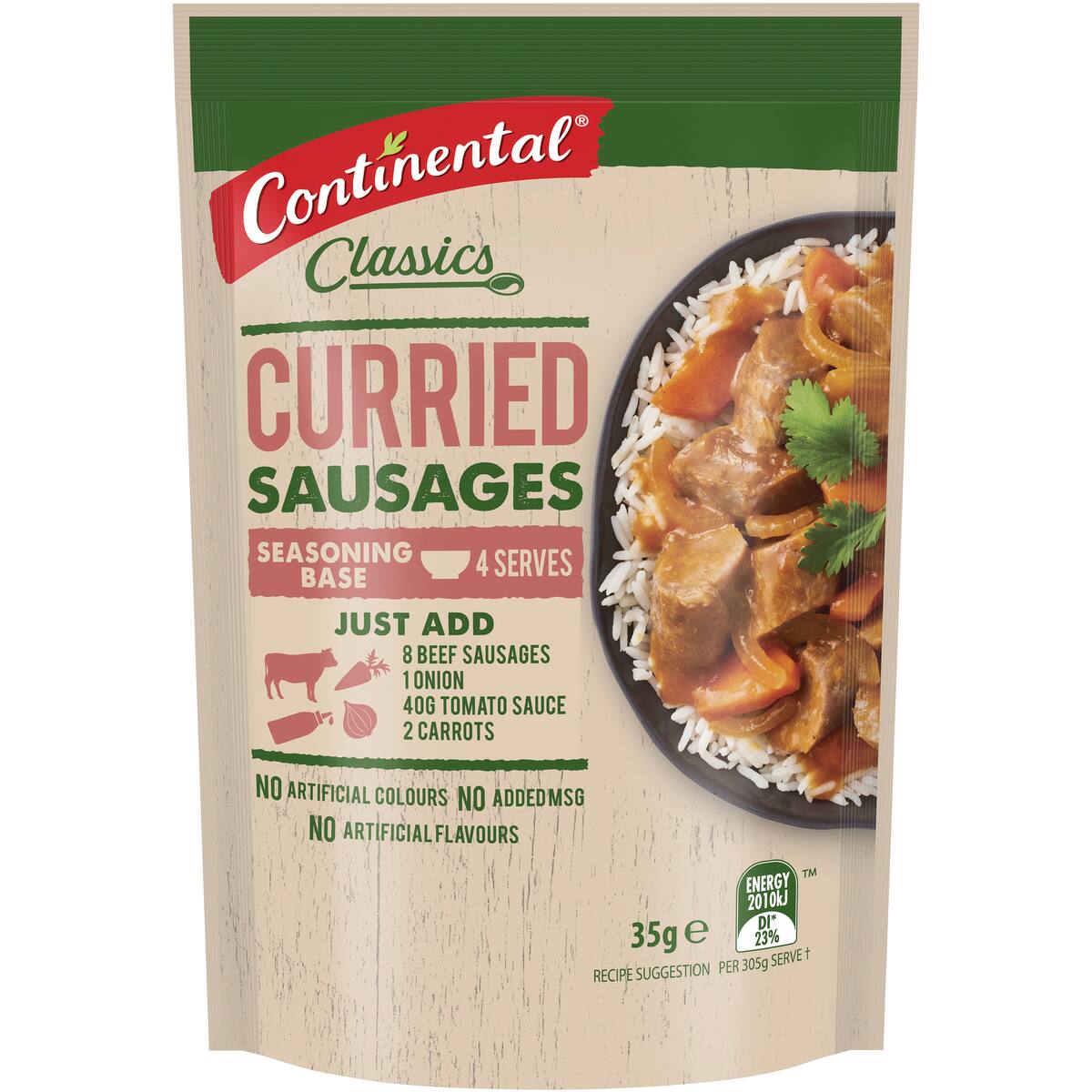 Continental Recipe Base Curried Sausages 35g
