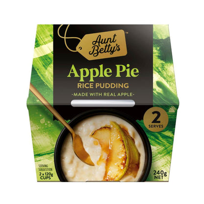 Aunt Betty's Rice Pudding Apple Pie 2 Pack - 240g