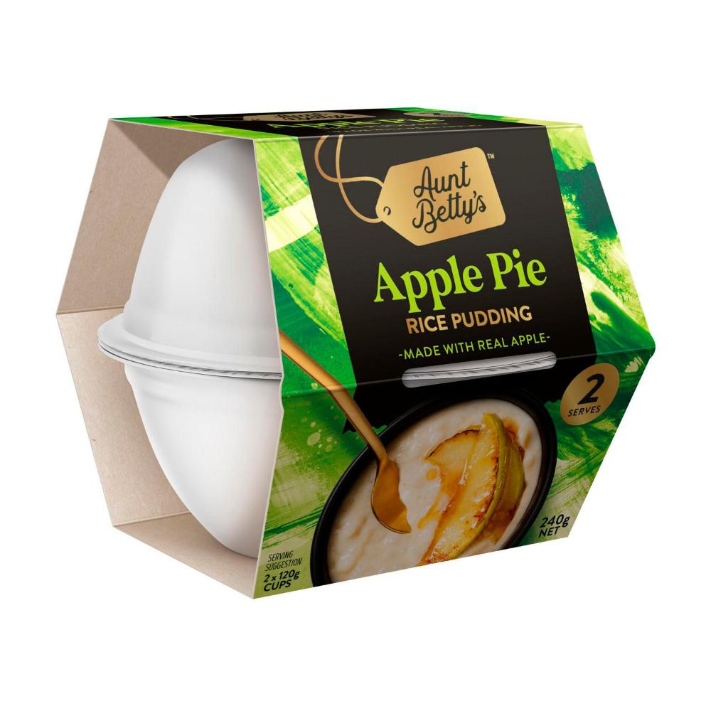 Aunt Betty's Rice Pudding Apple Pie 2 Pack - 240g