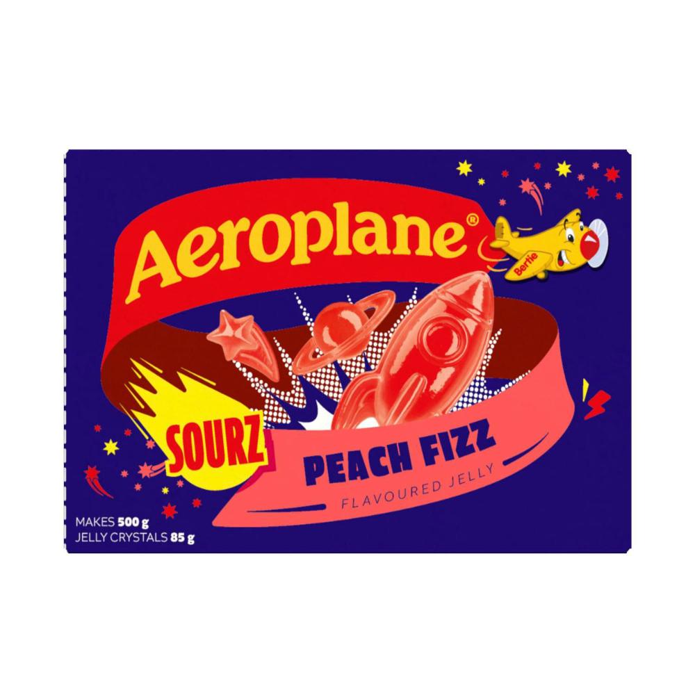 Aeroplane Jelly Sourz Peach Fizz - 85 GRAM
