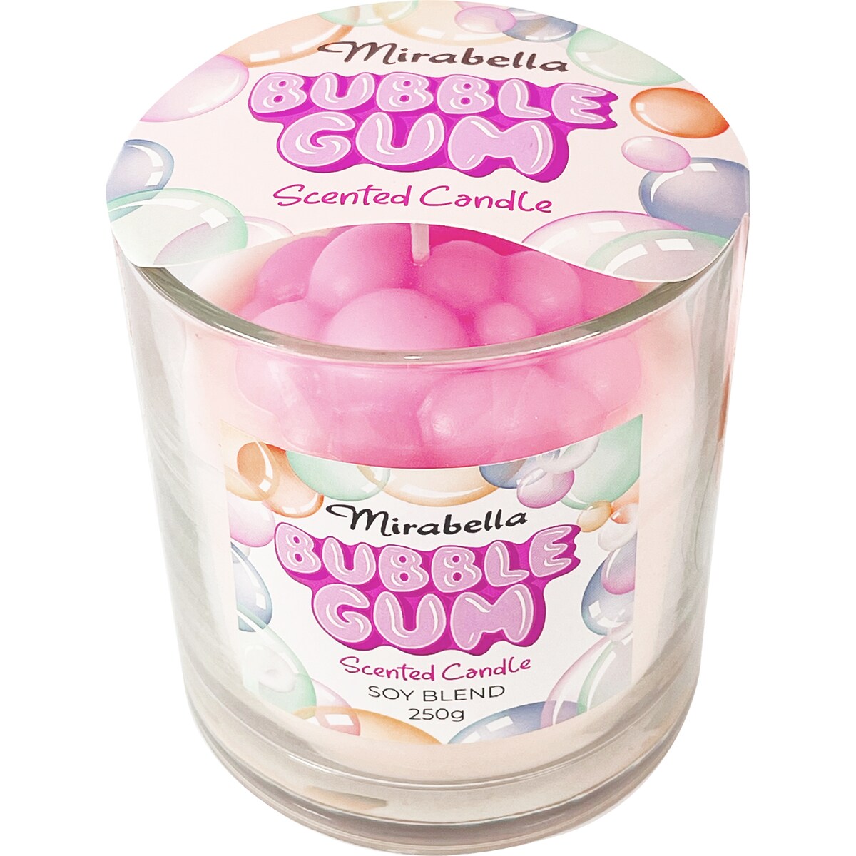 Mirabella Soy Blend Candle Bubble Gum 250g