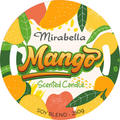 Mirabella Mango Scented Soy Blend Candle 250g