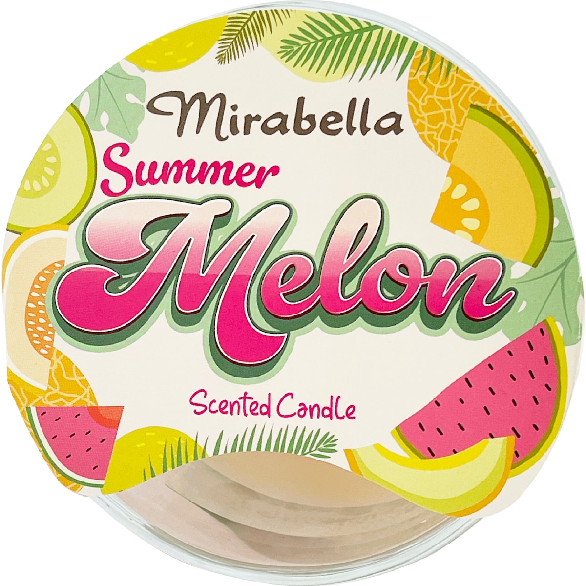 Mirabella Summer Melon Scented Soy Blend Candle 250g