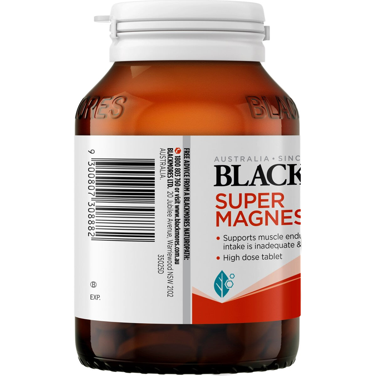 Blackmores Super Magnesium+ Muscle Health Vitamin Tablets 100 pack
