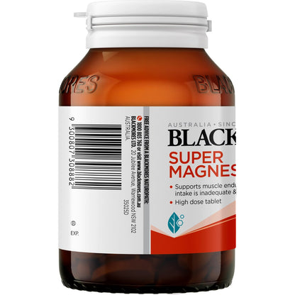 Blackmores Super Magnesium+ Muscle Health Vitamin Tablets 100 pack