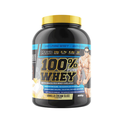 Max's 100% Whey Protein Vanilla Cream Slice - 900g