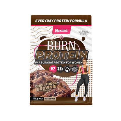Maxine's Burn Protein Chocolate Fudge Brownie - 500g