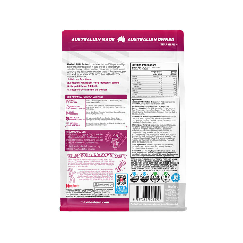 Maxine's Burn Protein Berry Cheesecake - 500g