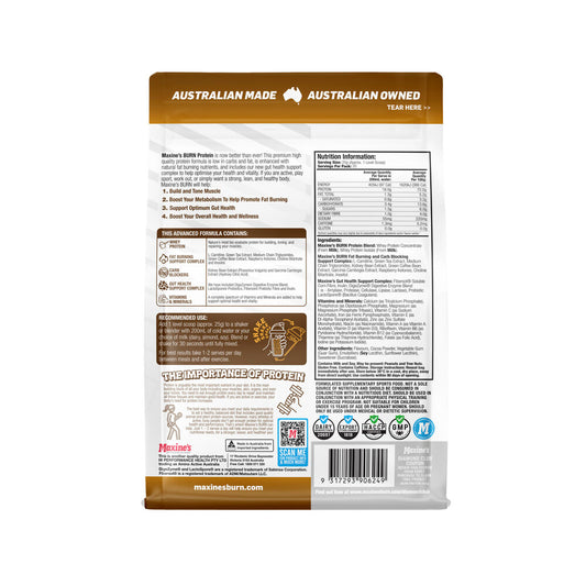 Maxine's Burn Protein Chocolate Honeycomb - 500g