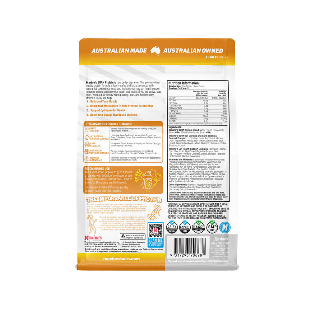 Maxine's Burn Protein Banoffee - 500g