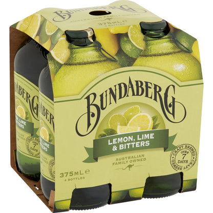 Bundaberg Lemon Lime & Bitters 375ml X 4 Pack