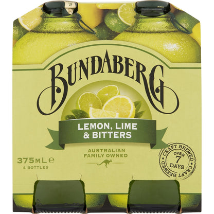 Bundaberg Lemon Lime & Bitters 375ml X 4 Pack
