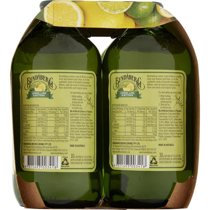 Bundaberg Lemon Lime & Bitters 375ml X 4 Pack
